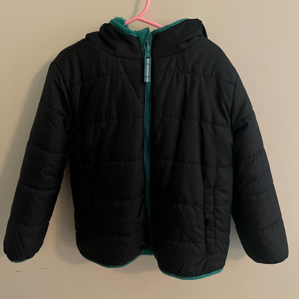 Black Kids Jacket with Hood